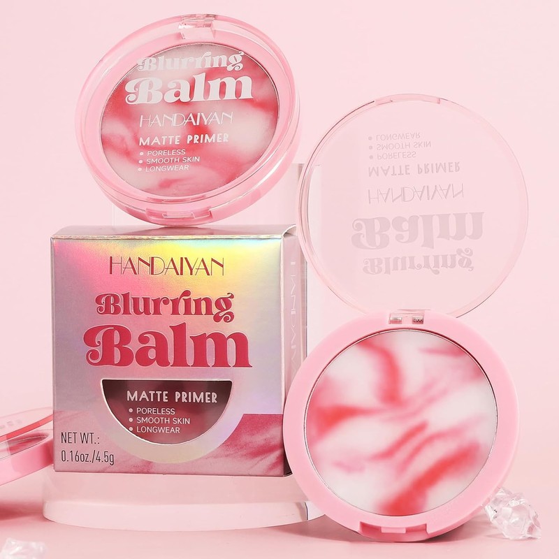 Blurring Balm Matte Primer for Mature Women, Poreless Soft-Focus Effect,