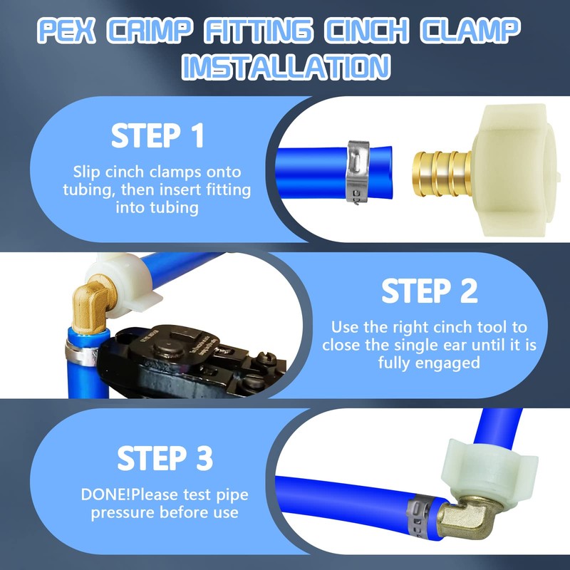 Boltigen 1/2" PEX Swivel Elbow Faucet Connector (5-Pack) with 1/2"