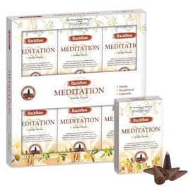Puckator Stamford Backflow Incense Cones - Meditation Scented - Spiritual Incense Cone - Zen Meditation Gifts - Organic Cone Insence - Insense - Mythical - Incense Burner Cones - Scented Cones 12Pcs