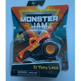 MonsterJam El Toro Loco (Translucent Orange), 1:64 Scale Wheelie Bar Series 20