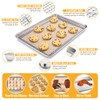 Toaster Oven Baking Sheet Set, E-far 10.5”x8.3” Small Stainless Steel