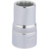 Draper 24369 Elora Bi-Hexagon Socket, 1/2" Square Drive, 9/16" AF, Blue