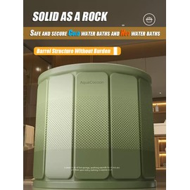 jessie Portable Foldable Bathtub for Adults PVC SPA Soaking Standing Bath Tub for Shower Stall, Freestanding Non-Inflatable Hot Ice Bath Tub with Thickened Thermal Foam to Keep Temperature