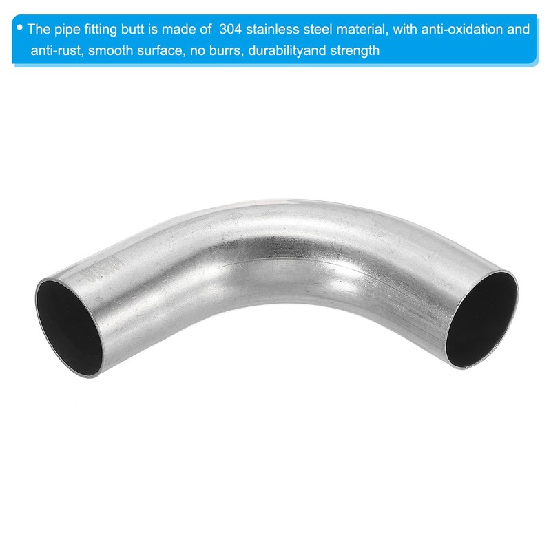 PATIKIL 1-1/4" OD 304 Stainless Steel Butt, 4Pack 90 Degree