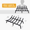Fireplace Grate 17 Inch Solid Round Steel 3/4" Bar Heavy