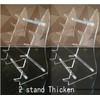 Arcylic Knife Display Stand Holder 6 Pcs,Thickening,2 Stand
