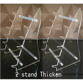 Arcylic Knife Display Stand Holder 6 Pcs,Thickening,2 Stand