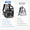 Cusangel Clear Black Backpack for women tpu XL bookbag Heavy