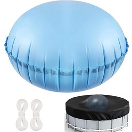 5ft Dia Pool Pillows, Pool Air Pillow, Inflatable Pool Pillows for Above Ground Pools, Winter Swimming Pool Closing Winterizing Kit with Ropes,PVC Ice Equalizer Pillow for Support Swimming Pool Covers