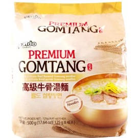 Paldo Premium Gomtang Instant Beef Noodles 4.41 oz x 4 Packs ( Pack of 2 )