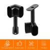 uxcell 2Pcs 1.22 x 0.63 Closet Rod Support Bracket, Rod