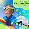 Vvinca Kids Goggles with Comfort Fabric Strap, Kids Swim Goggles