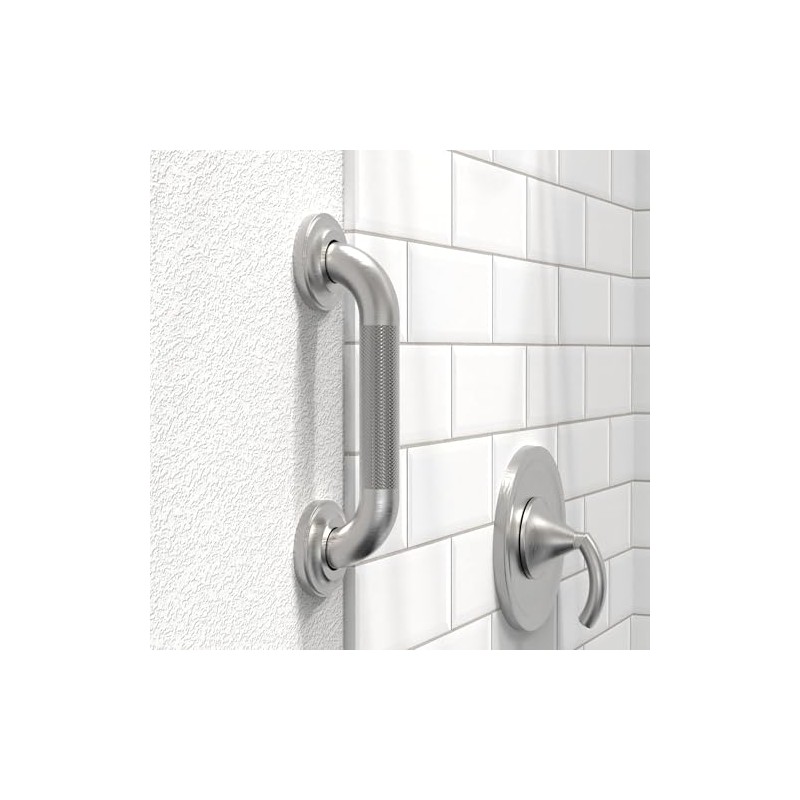 1-1/4" Knurled Grab Bar, ADA Compliant Bath Safety Shower Handrail,