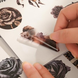 NOTIONSLAND 20 Sheets Scrapbook Stickers Book, 100+ Journaling Stickers for Scrapbooking Supplies, PET Aesthetic Sticker for Scrapbooking