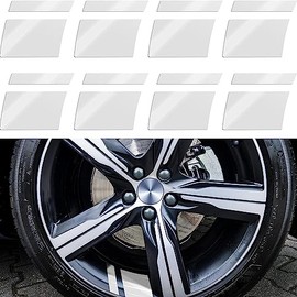 8 pcs Wheel Rim Decal Stripes Car Decals Reflective Car Stickers Automotive Decals Hash Stripe Stickers for 18-21 inch Wheels Tire Rim Safety Decoration Accessories