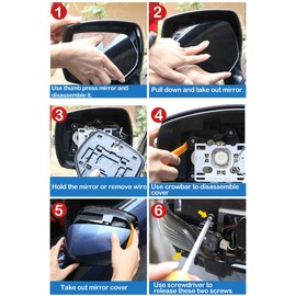 GAZOZ PERFORMANCE Exterior Accessories - Side Door Mirrors Assistant Turn Tunnel Signal Light Indicators Clear Compatible with WRX/STI VA 2015-2021 & 2015-2017 Crosstrek