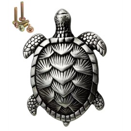 Wannianmu 10 Pack Sea Turtles Shape Metal Dresser Drawer Cabinet Knobs Pulls Handles Home Bathroom Beach Nautical Coastal Animal Decor(Ancient tin)