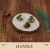 Cionyce 6 Pcs Brass Cabinet Knobs Metal Drawer Knobs Round
