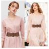 JASGOOD Wide Belt Women's Belt Rubber Belt Sash Belt Croco