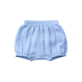 Century Star Baby Bloomers for Toddler Diaper Covers for Girls Ruffle Baby Shorts Infant Solid Underwear Newborn A Blue 2-3T