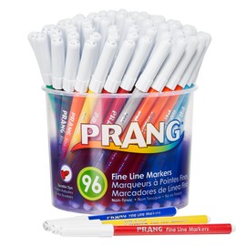 Prang Classic Art Markers, Fine Tip, 12 Assorted Colors, 96 Count (80796)