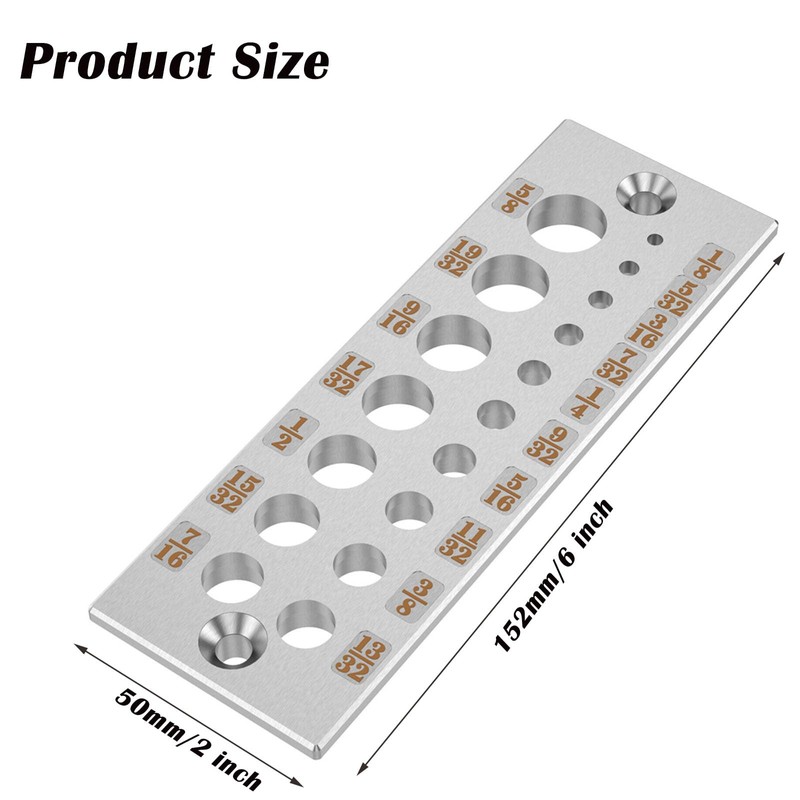 17 Holes Steel Dowel Plate,A2 Dowel Maker Plate Dowel Cutter