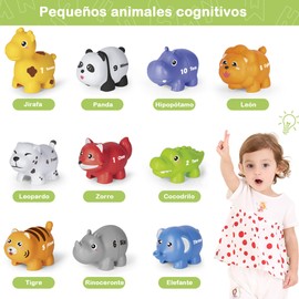 Juguetes de Animales de Granja, 10 Pcs Juguetes Educativos para Animales Montessori Contando Adecuado para Desarrollar la Motricidad Fina, Juguetes de Estudio Regalo Sensoriales para Niños