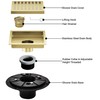 4 Inch Square Shower Floor Drain, Shower Drain Kit with