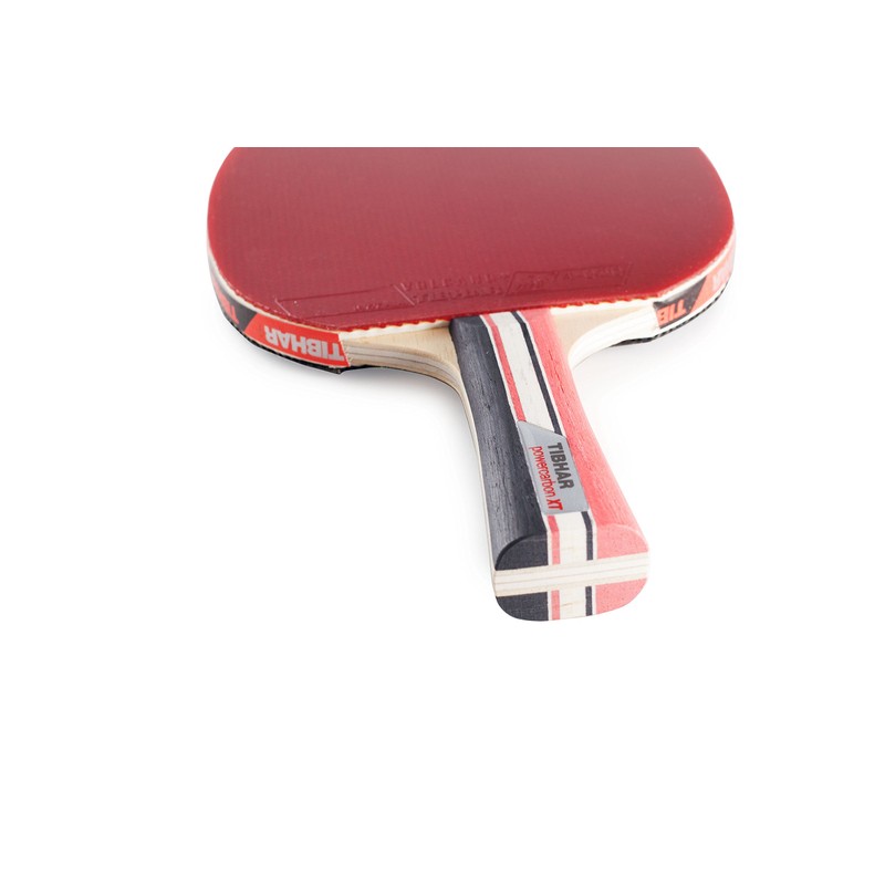 Tibhar Powercarbon XT Table Tennis Bat - Flared - Red