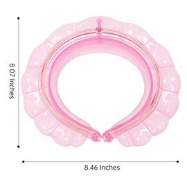 Kair Bath Visor for Babies,Silicone Air Cushioned Shower Cap for kids, Shower Water Guard for Baby bath and Toddler Bath (Pink)