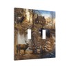 Wpshijia Bear Moose Lodge Woodland 2 Gang Light Switch Plate