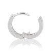 NKlaus Pair of 12 mm 925 Sterling Silver Hinged Hoop