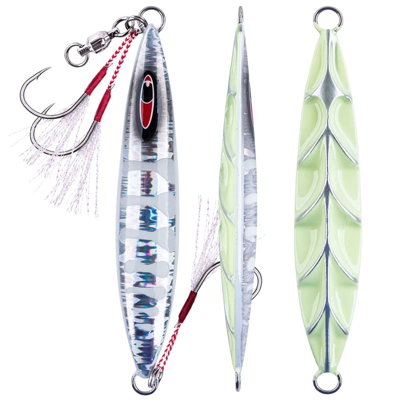 Goture Metal Jig Set, Luminous Slow Jigging, Offshore, Short, Hairtail,