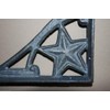 Vintage Barn Star Mailbox Post Corbel/Bracket Decoration Solid Cast Iron,