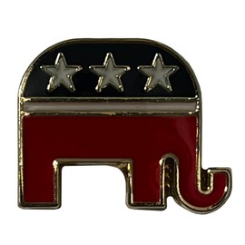 Wholesale Lot of 3 GOP Republican Motorcycle Hat Cap Lapel Pin