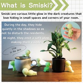 Glow in The Dark Figures Collector's Set with Mini Cleaning Broom & Mop - 3 Random Style Figures & 1 Cleaning Tool