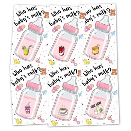 Feyerr Party Hearty Baby Shower Games for Girl Baby Shower Games 38 Raffle Cards Scratch Off Game