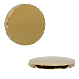 Westbrass D50RE-01 Replacement Trim for Cable Drive Bath Drain Waste and Overflow Assemblies, Fits 1-1/2" Opening, Polished Brass