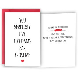 HEJOYN Mother's Day Cards,Mothers Day Gifts for Mom,Funny Mother's Day Card from Daughter or Son,Unique Mothers Day card Gifts for Mother，Mom Greeting Cards with Envelope