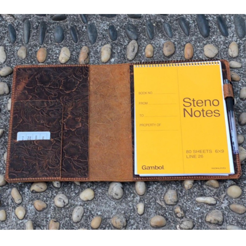 JJNUSA Distressed Genuine A5 Leather Cover Compatible With Rocketbook Flip