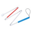 Folding Walking Pole Aluminum Alloy Collapsible Anti Slip Reflective Blind