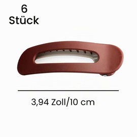 YAIYEFU Set of 5 Flat Hair Clips with Inner Grip Teeth, Non-Slip French Hair Clips for Women and Girls, Secure Hold for All Hair Types Thick/Thin/Long (5 Colors Set)