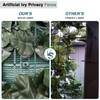 ECOOPTS 4'x12' Artificial Ivy Leaf Fence Screen with Mesh Back,