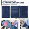 2 Pack Porta Pasaporte y Visa Mexicano para 2 Personas
