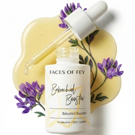 Bakuchiol Serum - Anti Ageing Serum Booster - 1% Bakuchiol - Natural Retinol Alternative - Q10 & Lecithin - FACES OF FEY Active Ingredient Cosmetics - 30 ml