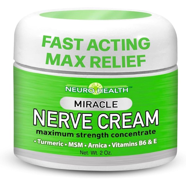 Miracle Nerve Cream - Maximum Strength - Turmeric and Arnica