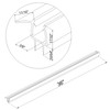 YTSAHSTT Frameless Shower Door Bottom Seal for 3/8" (10mm) Thick