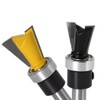 Eyech 2pc Dovetail Router Bit Set 1/4 Inch Shank Dovetail