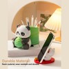 Panda Bamboo Pen Holder Cute Shape Large Capacity Resin Multipurpose