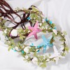 KorViSHOW Mermaid Crown Seashell Headband - White Boho Seashell Headpiece